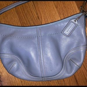 Coach blue mini purse
